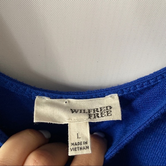 Wilfred Free Aritzia Rafaeli Blue Swing Dress - Picture 3 of 6